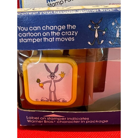 Warner Bros. Groovin Moovin Stamper With Motion Maker Stamp Pad 1981 Bugs Bunny - Picture 2 of 5